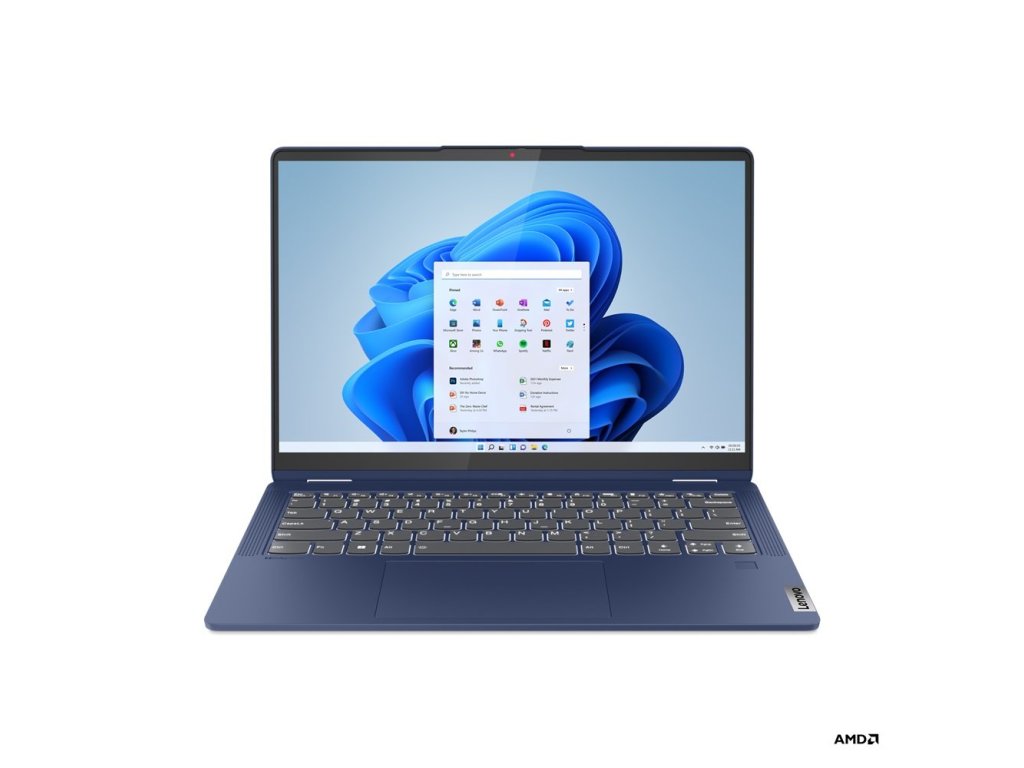 LENOVO IdeaPad Flex 5 14ABR8 - 14" 1920x1080 WUXGA, Ryzen 5 7430U, 16GB RAM, 512SSD, Radeon RX Vega 7, W11 Home, modrý (82XX00DACK)