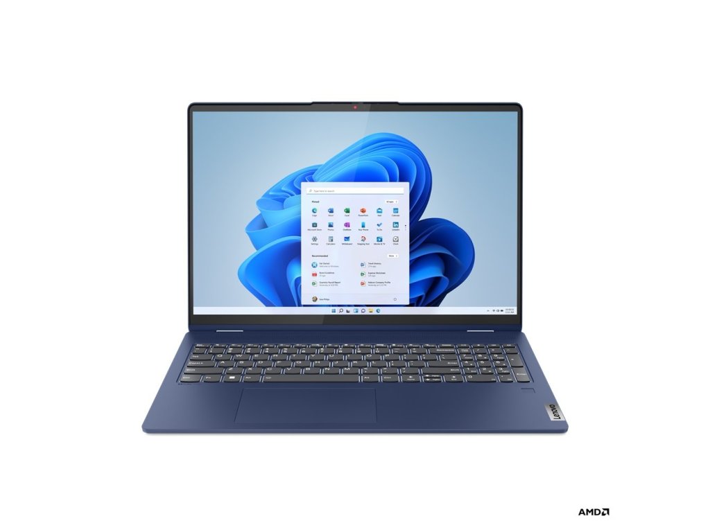 LENOVO IdeaPad Flex 5 16ABR8 - 16" 1920x1080 FHD, Ryzen 5 7430U, 16GB RAM, 512GB SSD, Radeon RX Vega 7, W11Home, modrý(82XY0087CK