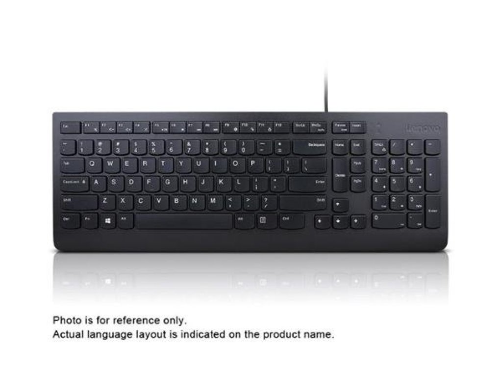 LENOVO klávesnice Essential Wired Keyboard - drátová, USB, černá, CZ/SK (4Y41C68650)