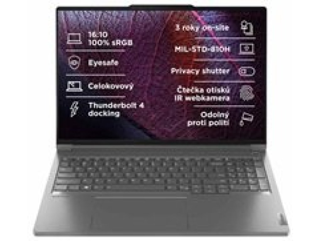LENOVO ThinkBook 16p G5 IRX - 16" 2560x1600 WQXGA , i7-14650HX, 32GB RAM, 1TB SSD, GeForce RTX 4060, W11 Pro, šedý (21N5001BCK)