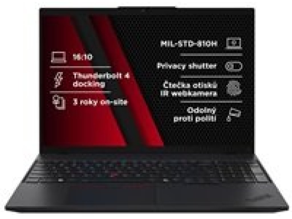 LENOVO ThinkPad L16 Gen 1 - 16" 1920x1200 WUXGA, Ultra 7-155U, 16GB RAM, 1TB SSD, Intel Graphics, W11 Pro, černý (21L3004GCK)