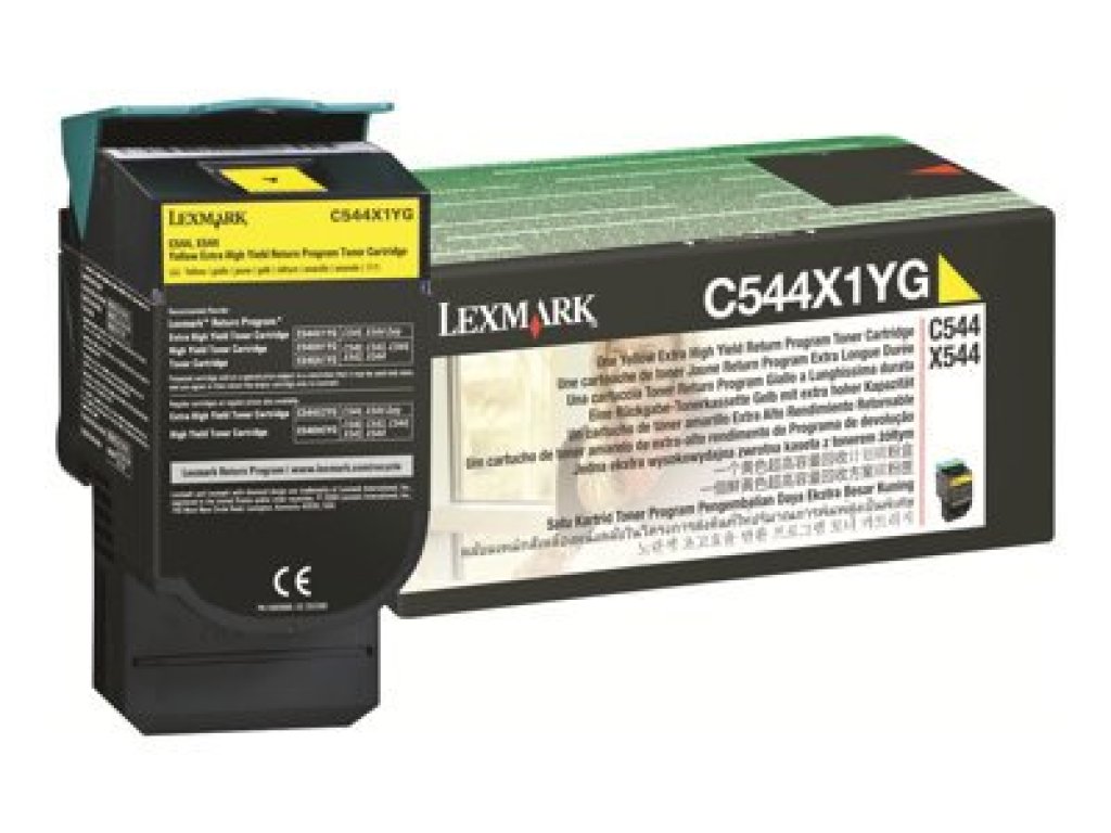 Lexmark C544, X544 4K Yellow Extra High Yield RP Toner Cartridge (C544X1YG)