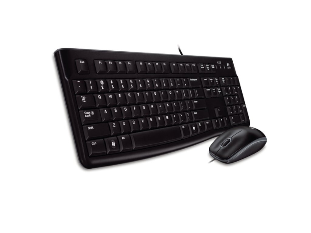 LOGITECH Desktop MK120 - set klávesnice s myší, USB, černá, CZ/SK (920-002536)