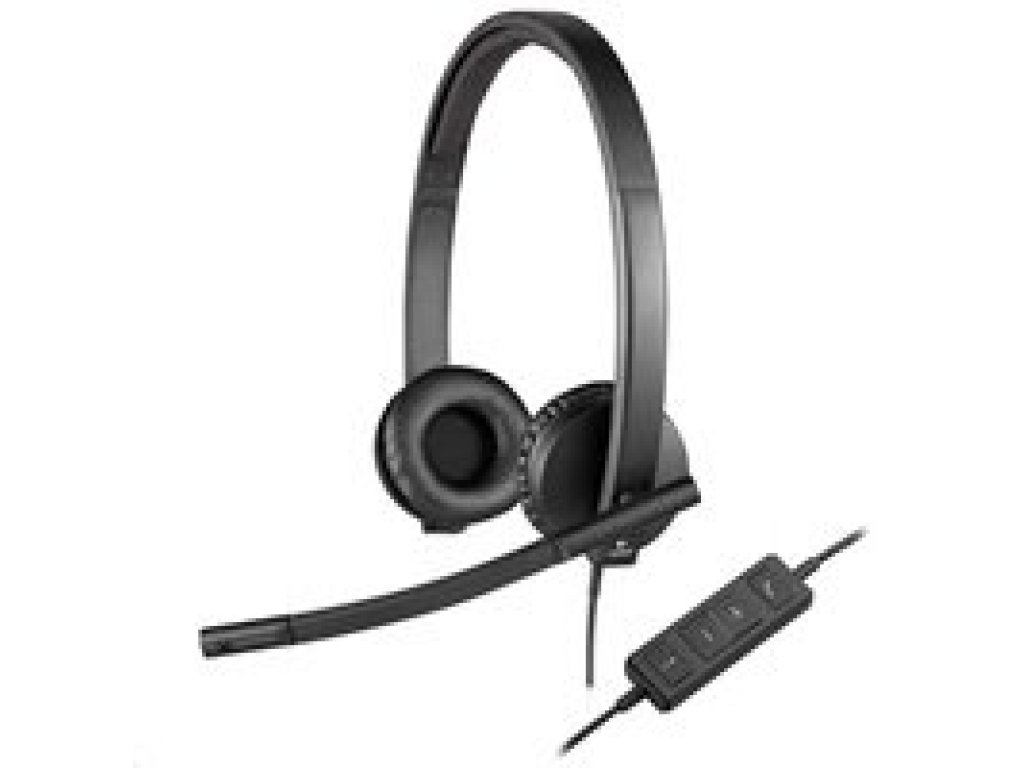 LOGITECH Headset H570e Stereo, sluchátka s mikrofonem, USB (981-000575)