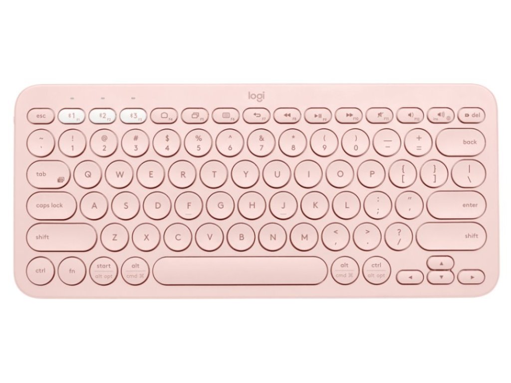 LOGITECH klávesnice K380 - bezdrátová, růžová, US (920-009867)