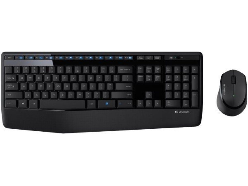LOGITECH MK345 - bezdrátový set klávesnice s myší, USB, černá, CZ/SK (920-008351)