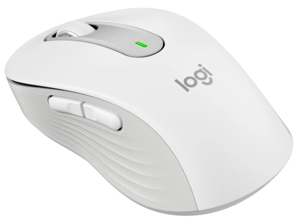 LOGITECH Signature M650 for Business - Kancelářská/Laserová/Pro praváky/4 000 DPI/USB+BT/Bílá (910-006349)