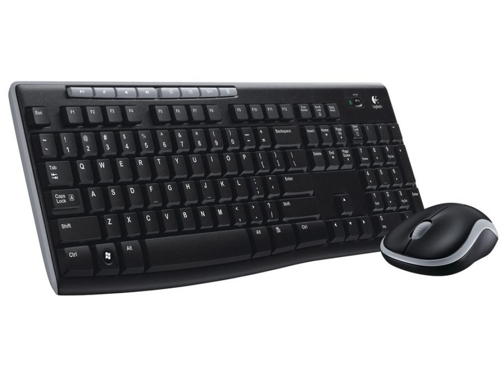 LOGITECH Wireless Desktop MK270 - bezdrátový set klávesnice s myší, USB, černá, CZ/SK (920-004527)