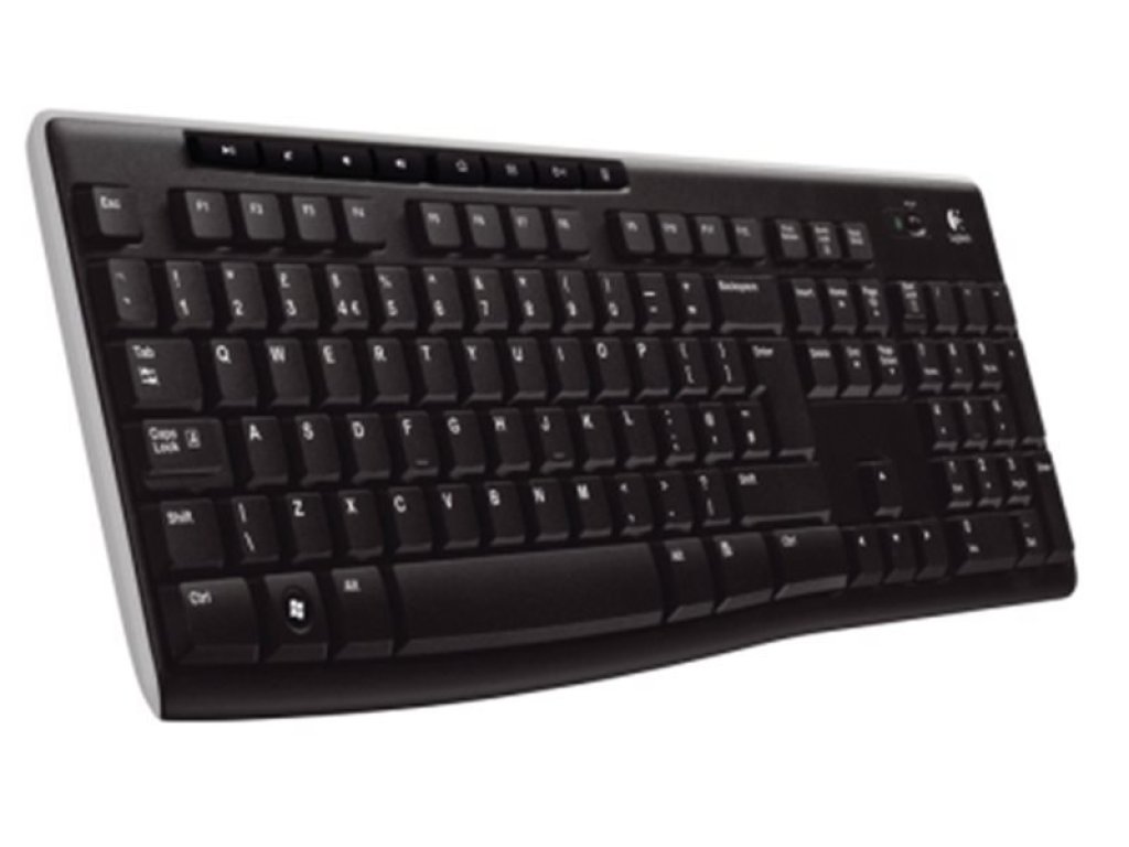 LOGITECH Wireless K270 - bezdrátová, černá, US (920-003738)