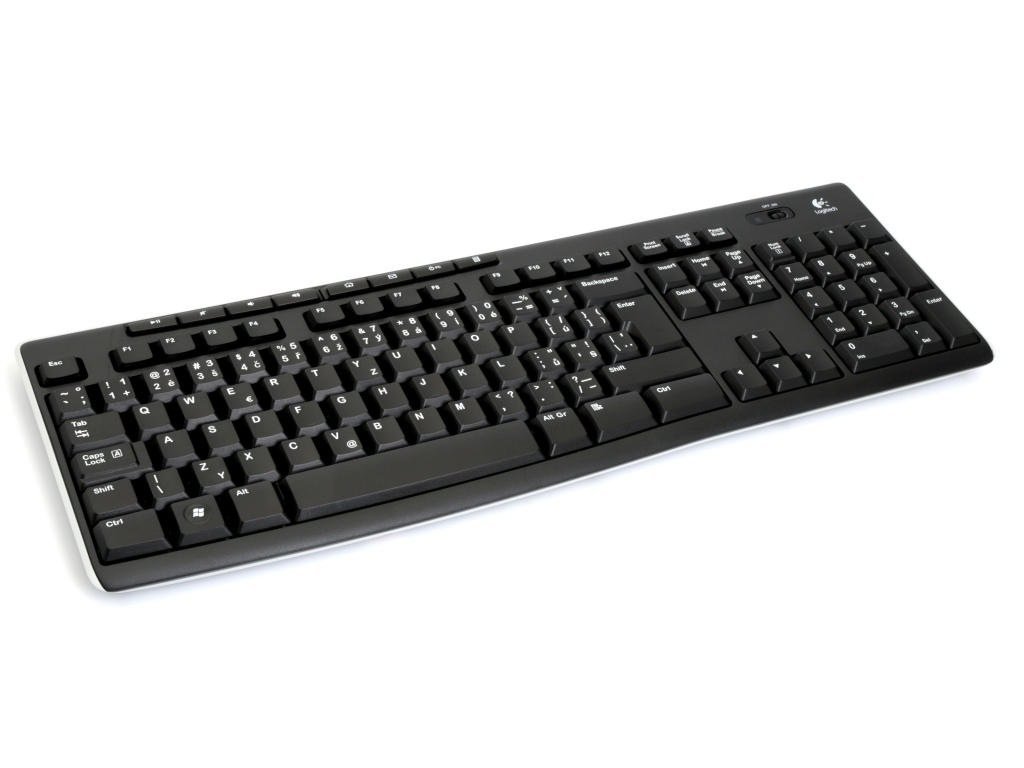 LOGITECH Wireless Keyboard K270 - bezdrátová klávesnice, černá, CZ/SK (920-003741)
