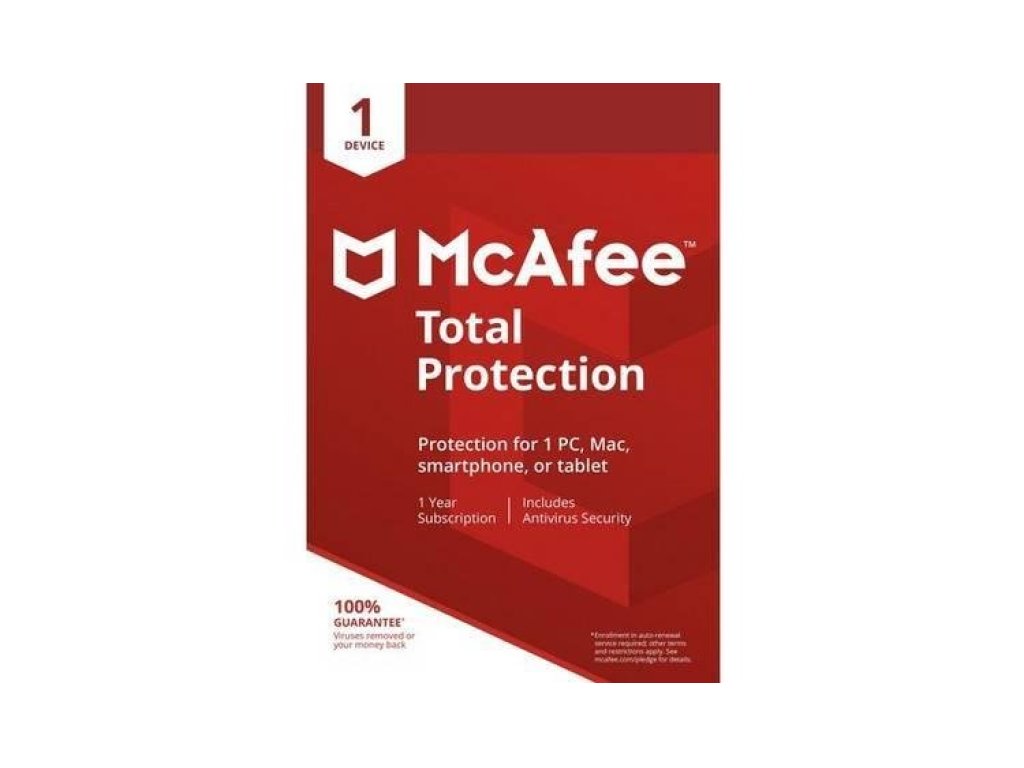 MCAFEE Total Protection (3 zařízení, 1 rok) ESD