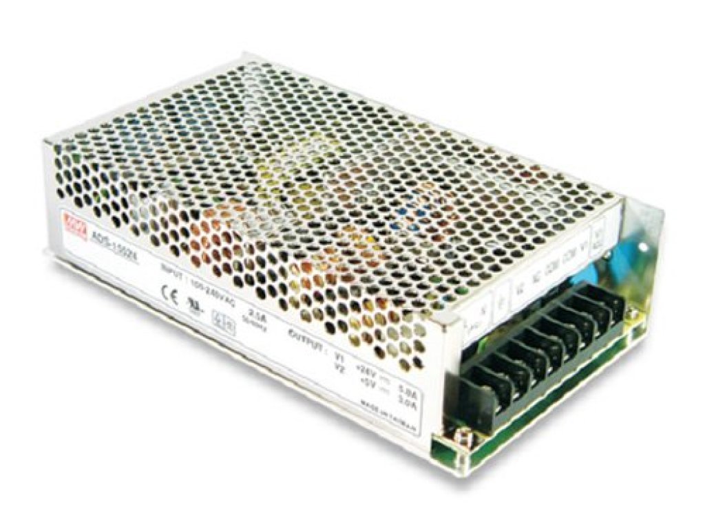 MEAN WELL AD-155B Spínaný zdroj s funkcí nabíječky (UPS) 155W 27,6 V, 5,5 A, box