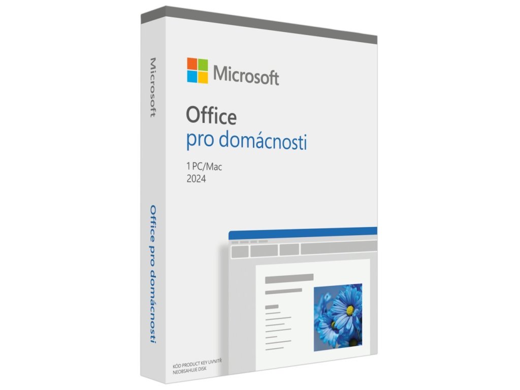 MICROSOFT Office pro studenty a domácnosti 2024 Czech Medialess (EP2-06834)