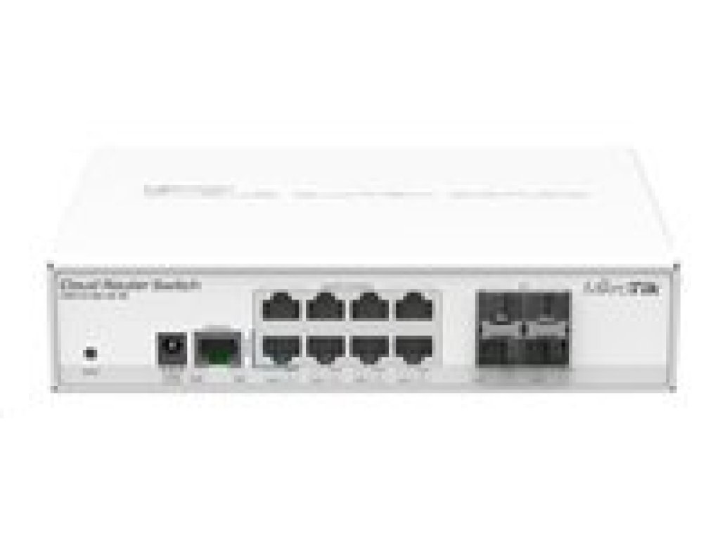 MikroTik CRS112-8G-4S-IN Cloud Router Switch, 400MHz CPU, 128MB RAM, 8xLAN, 4xSFP slot, vc. L5 licence (CRS112-8G-4S-IN)