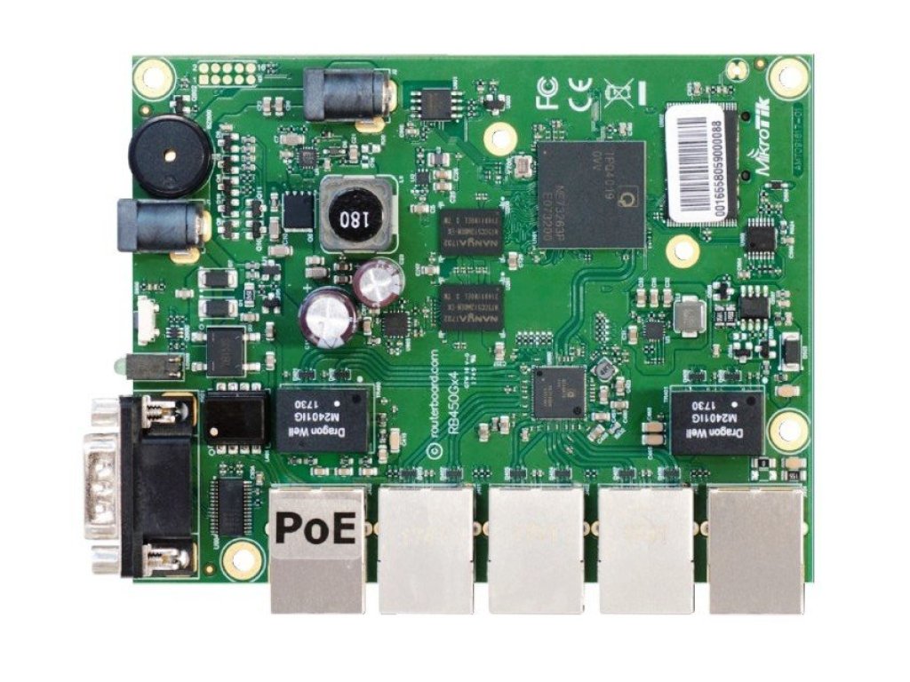MIKROTIK RB450Gx4 716 MHz, 1 GB RAM, Router OS L5