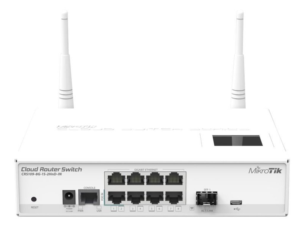 MIKROTIK RouterBOARD CRS109-8G-1S-2HnD-IN with Ath.AR9344