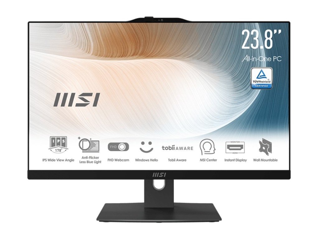 MSI Modern AM242TP 12M-1817CZ 24"/FHD/T/i5-1235U/16GB/500GB SSD/Iris Xe/W11H/černá