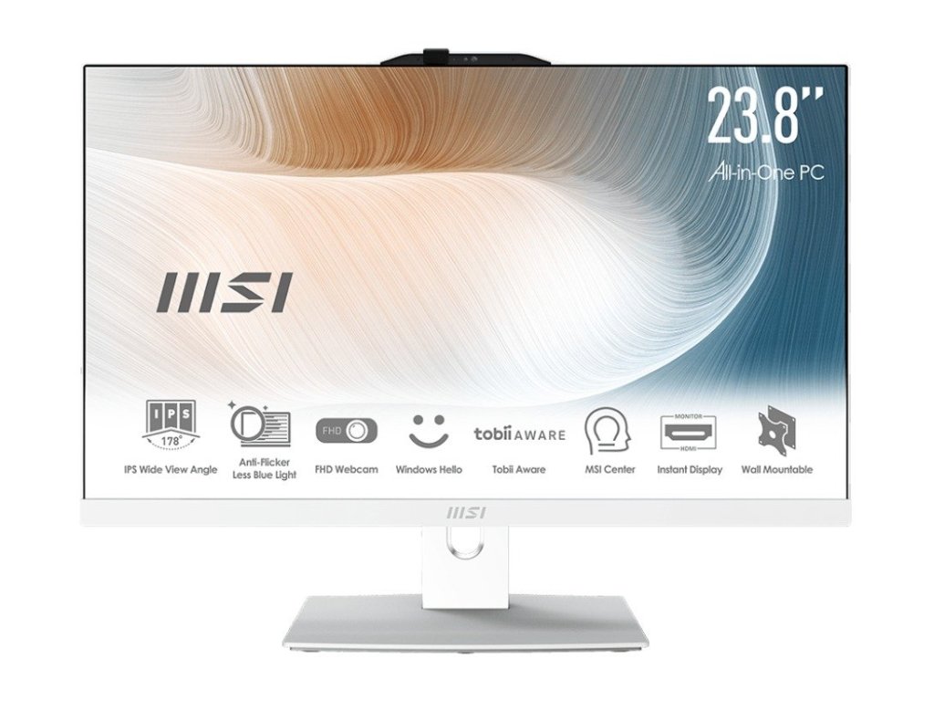MSI Modern AM242TP 12M-1819CZ 24"/FHD/T/i3-1215U/8GB/500GB SSD/UHD/W11H/Bílá