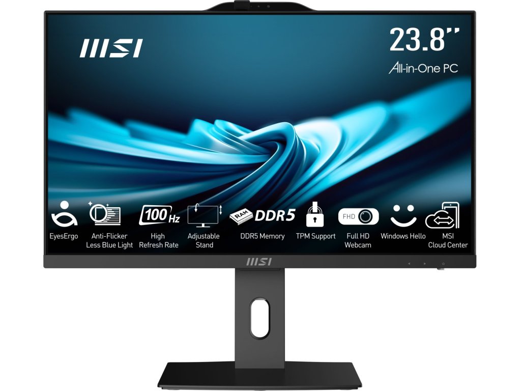 MSI PRO AP242P 14M 24"/FHD/i3-14100/8GB/256GB SSD/UHD 730/W11H/Black (PRO AP242P 14M-666EU)