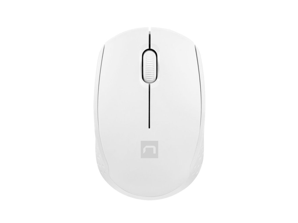 Myš Natec STORK - Kancelářská/600 DPI/Bezdrátová USB/Bílá (NMY-2188)