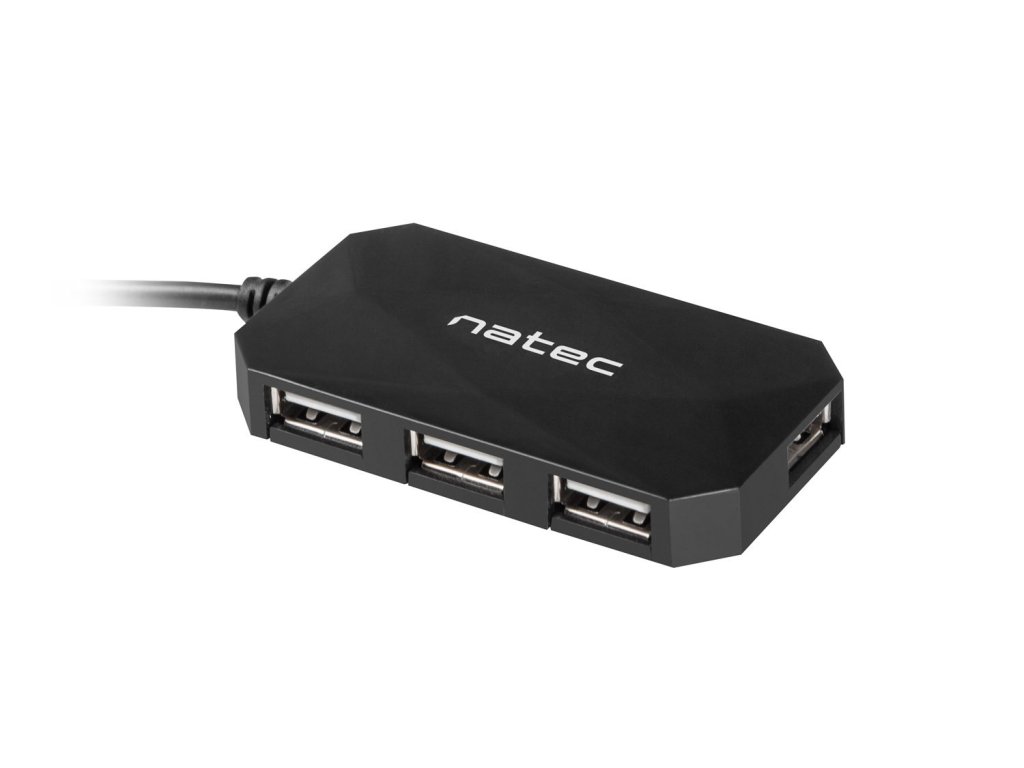 Natec Locust rozbočovac 4x USB 2.0 HUB, černý (NHU-0647)