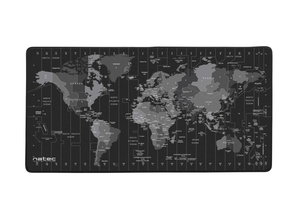 NATEC NPO-1119 Time Zone Map 800 x 400 (NPO-1119)