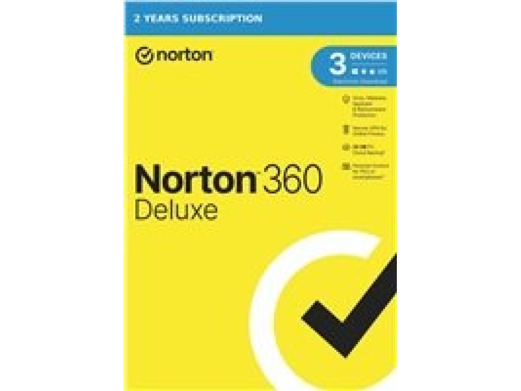 NORTON 360 DELUXE 25GB +VPN 1 uživatel pro 3 zarízení na 2 roky ESD (21435446)