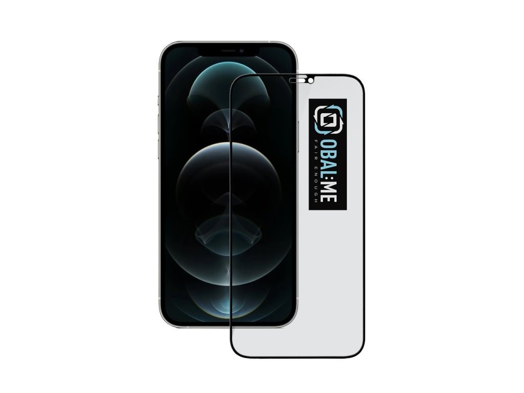 OBAL:ME Privacy 5D Tvrzené Sklo pro Apple iPhone 12/12 Pro Black (8596311253454)