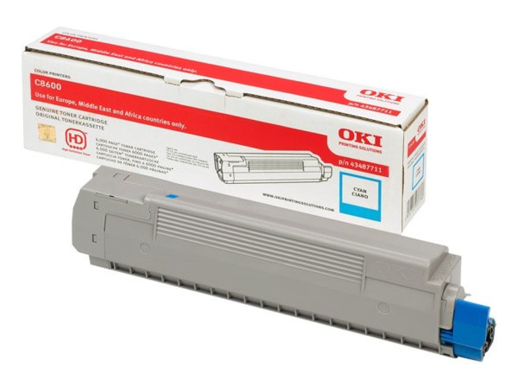 OKI toner 43487711 cyan (6.000 stránek)