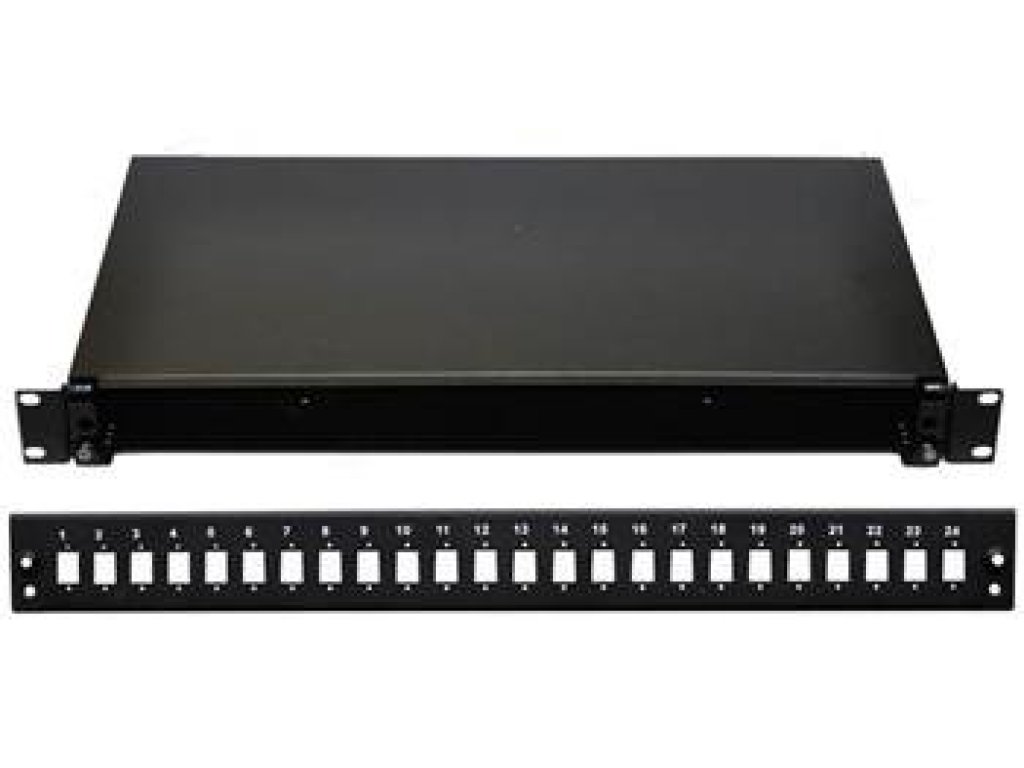 OPTIX 19" Optická vana  24xSC černá aretace plastovým klipem (859558983447)