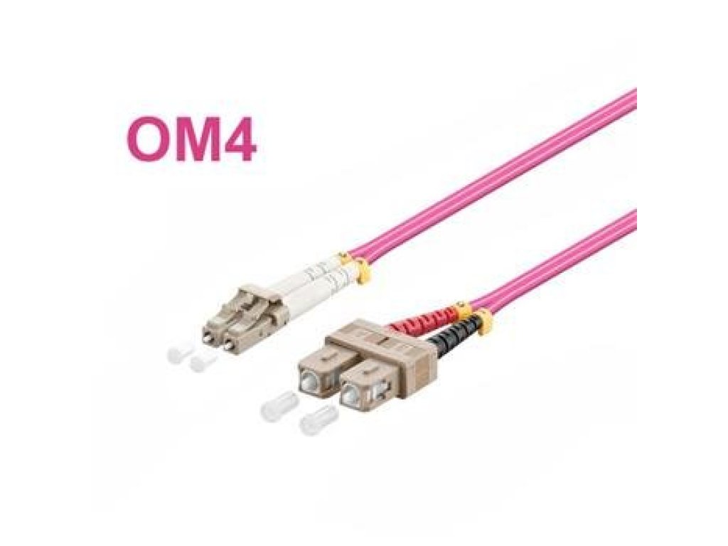 OPTIX LC-SC Optický patch cord  50/125 2m OM4 Duplex (859558900951)
