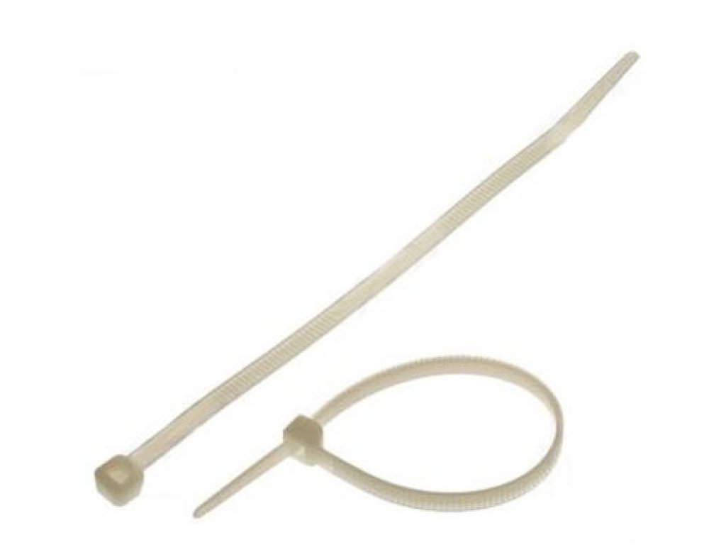Pásek stahovací Solight - 300 x 3,6 mm,  prírodní, balení 100ks (1P09)