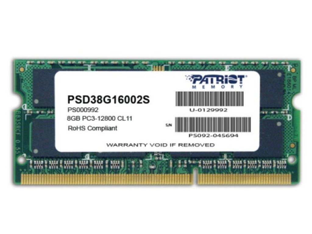 PATRIOT Signature 8GB DDR3 1600MHz (PSD38G16002S)