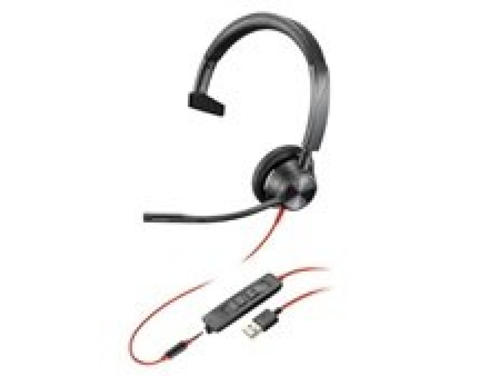 POLY Blackwire 3315 náhlavní souprava, 3,5 mm jack, USB-A, mono (76J12AA)
