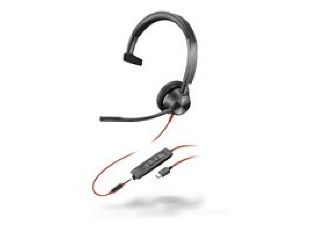 POLY Blackwire 3315 náhlavní souprava, 3,5 mm jack, USB-C, mono (76J14AA)