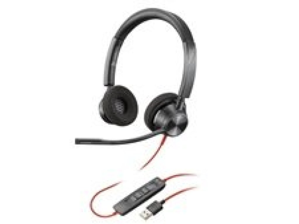 POLY Blackwire 3325 MS Teams náhlavní souprava, 3.5 mm jack, USB-A, stereo (76J21AA)