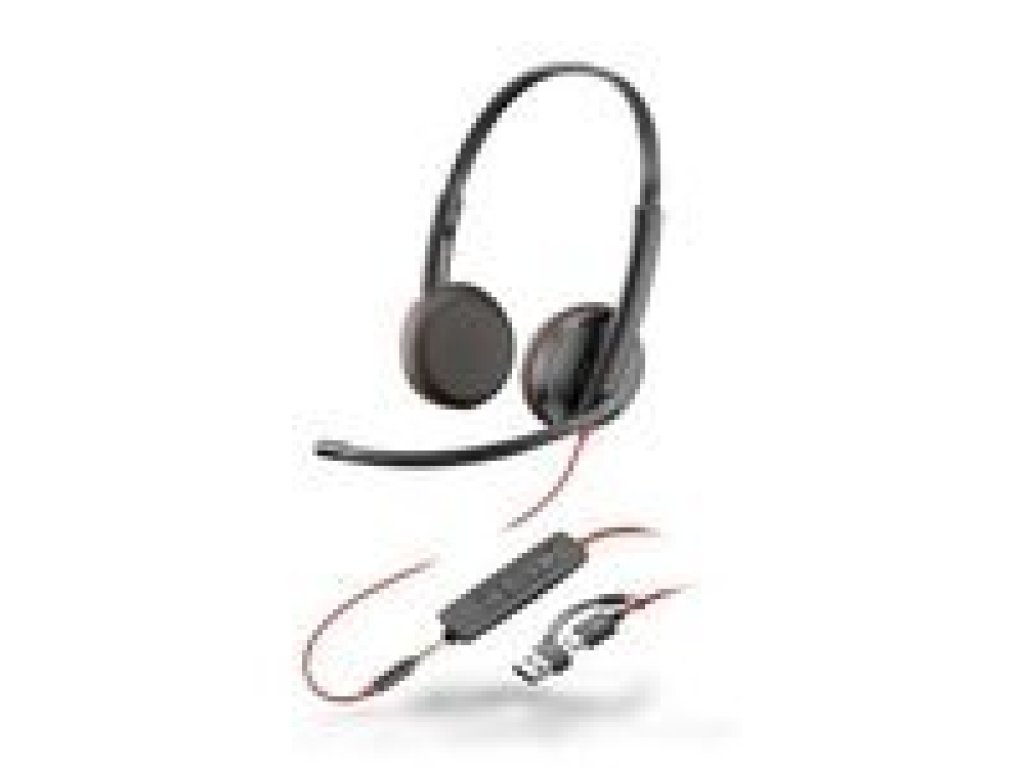 POLY Blackwire 3325 MS Teams náhlavní souprava, 3.5 mm jack + USB-C/A adaptér, stereo (8X222AA)