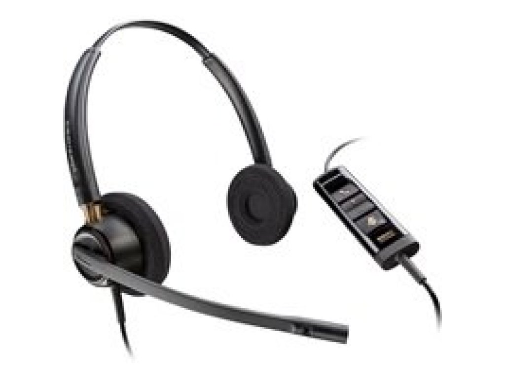 POLY EncorePro 525 Microsoft Teams Certified Stereo with USB-A Headset (783R2AA)