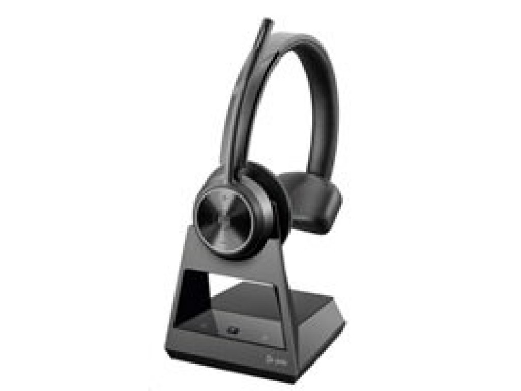 POLY Savi 7310 UC Monaural Microsoft Teams Certified DECT 1880-1900 MHz Headset (8L575AA)