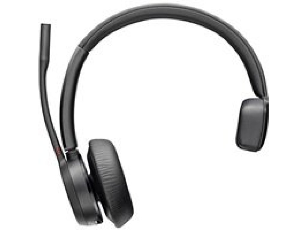 POLY Voyager 4310 bezdrátová náhlavní souprava, BT700 USB-C adaptér, mono, nabíjecí stojánek (77Y96AA)