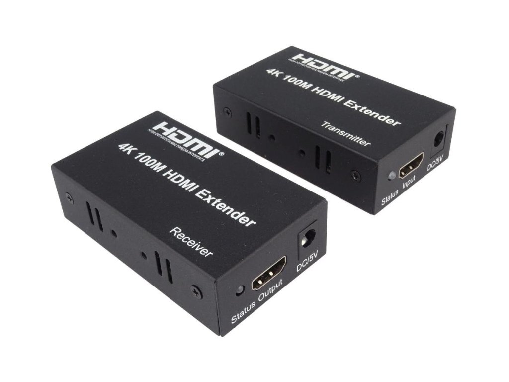PREMIUMCORD 4K HDMI extender na 100m pres jeden kabel Cat5e/Cat6 (khext100-2)