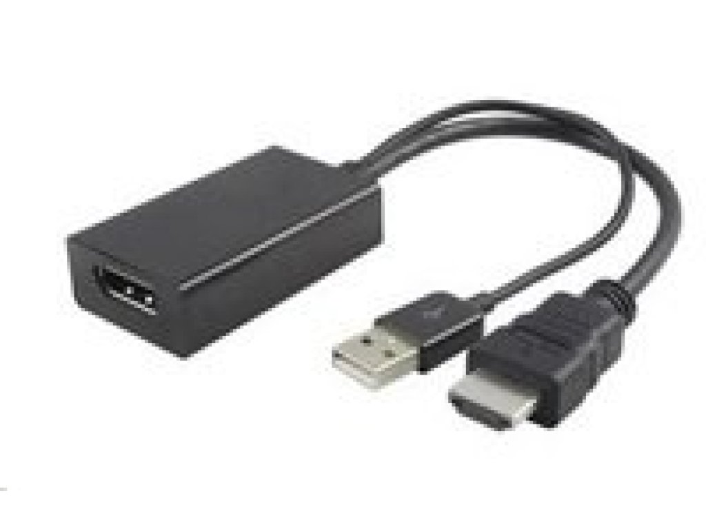 PREMIUMCORD adaptér HDMI-DisplayPort, M/F, s napájením (kportad09)