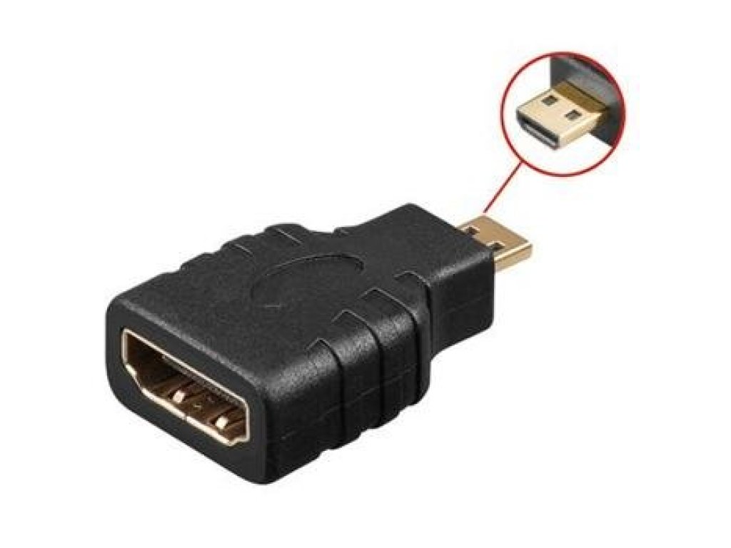 PREMIUMCORD adaptér HDMI-HDMI micro, F/M (kphdma-15)