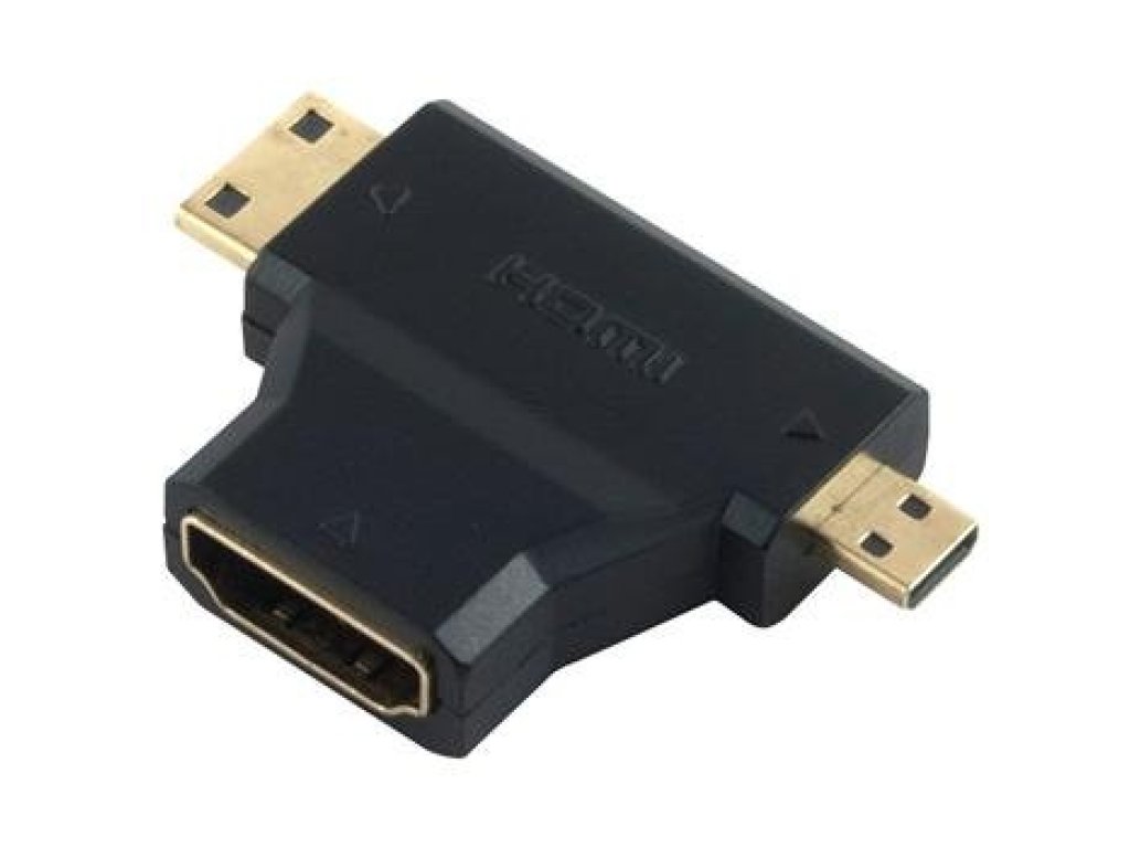 PREMIUMCORD adaptér HDMI-HDMI mini-HDMI micro, F/M/M (kphdma-17)