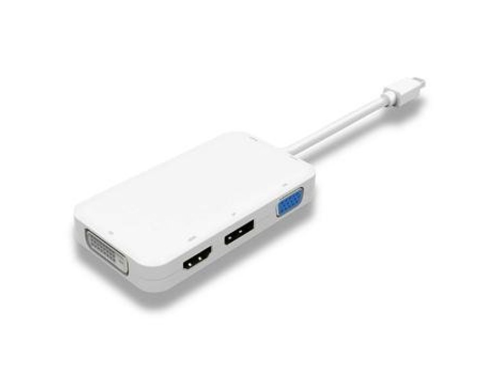 PREMIUMCORD adaptér mini DisplayPort-DisplayPort+HDMI+DVI+VGA, M/F+F+F+F (kportadm16)