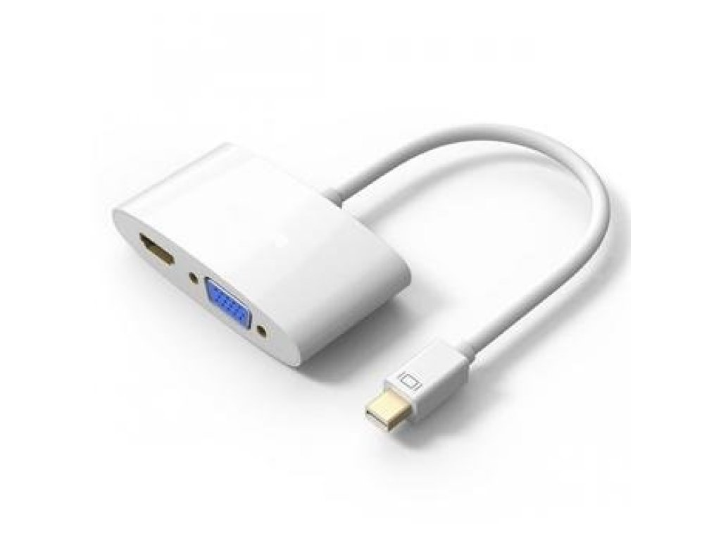 PREMIUMCORD adaptér Mini DisplayPort-HDMI+VGA, M/F+F (kportadm08)