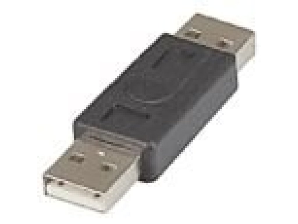 PREMIUMCORD adaptér USB 2.0, A-A, M/M, černý (kur-5)