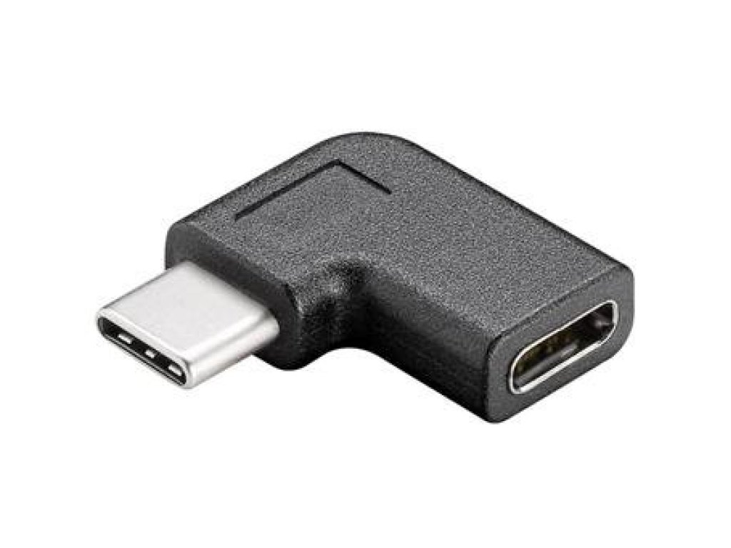 PREMIUMCORD adaptér USB 3.1, C-C pravoúhlý, M/F, černý (kur31-13)