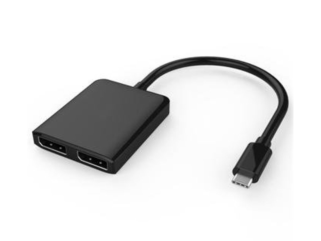 PREMIUMCORD adaptér USB 3.1-DisplayPort, C-2xDisplayPort, M/2xF (ku31dp04)