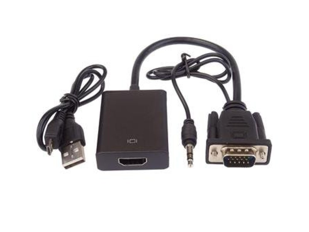 PREMIUMCORD elektronický konvertor VGA+Jack-HDMI, M+M/F (khcon-49)